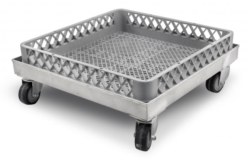 16-Gauge 304 Stainless Steel Dish Rack Dolly/Cart